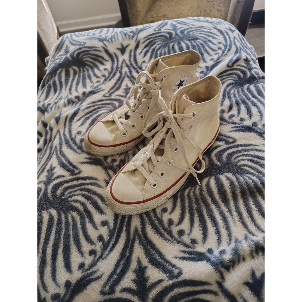 Converse Chuck Taylor All Star High Top Off White Cream Sneakers‎ M7650 Mens 4.5
